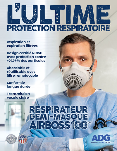 Couverture de la brochure Brochure sur le demi-masque AirBoss 100